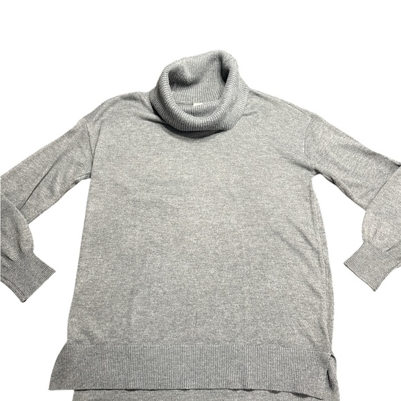 LOFT Charcoal Cowl Neck Sweater - Picture 5 of 6